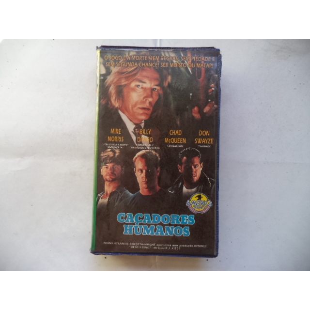Fita Vhs Caçadores Humanos Original Legendado Mike Norris Billy Drago ação