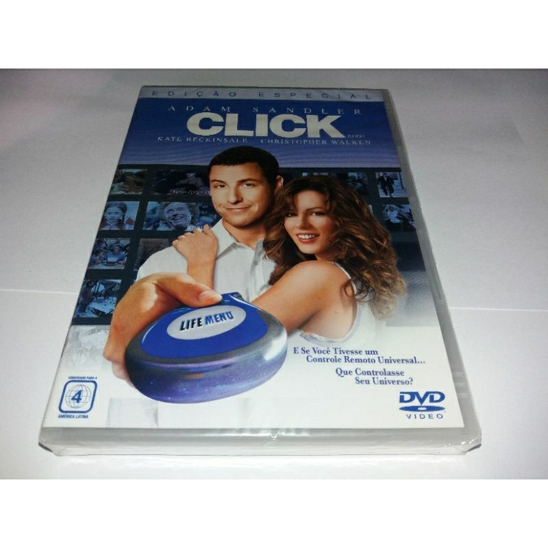 Dvd - Click - 2007 - Adam Sandler - Kate Beckinsale - Dublado - Lacrado