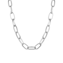 Colar Feminino Com Corrente Estilo Simples/Acessórios De Lembrança folheados a prata 925