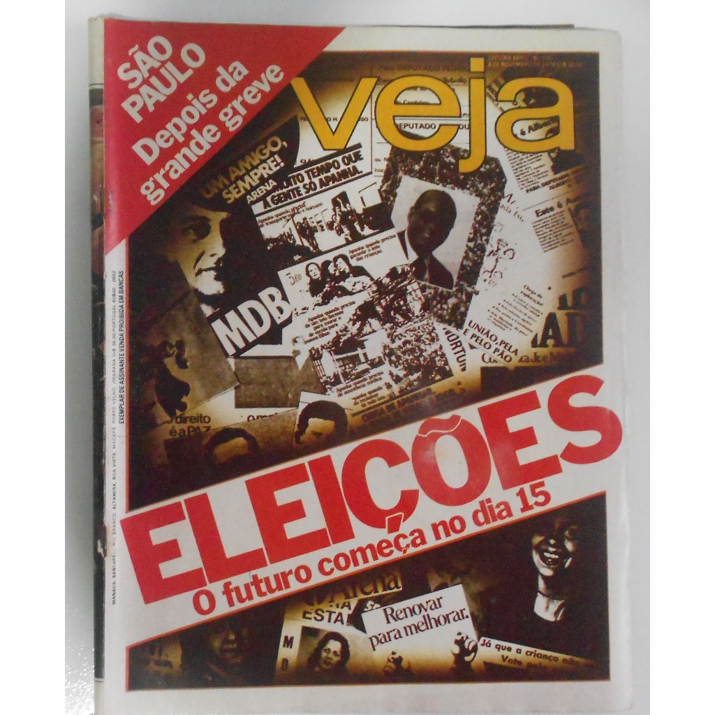 Revista Veja Nº 531 ELEIÇOES O FUTURO COMEÇA NO DIA 15