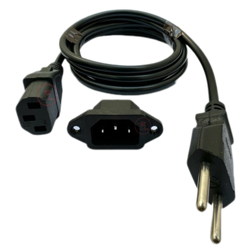 Cabo De Força Tripolar Reforçado e Conector para Panelas Elétricas de Arroz e Pressão Universal
