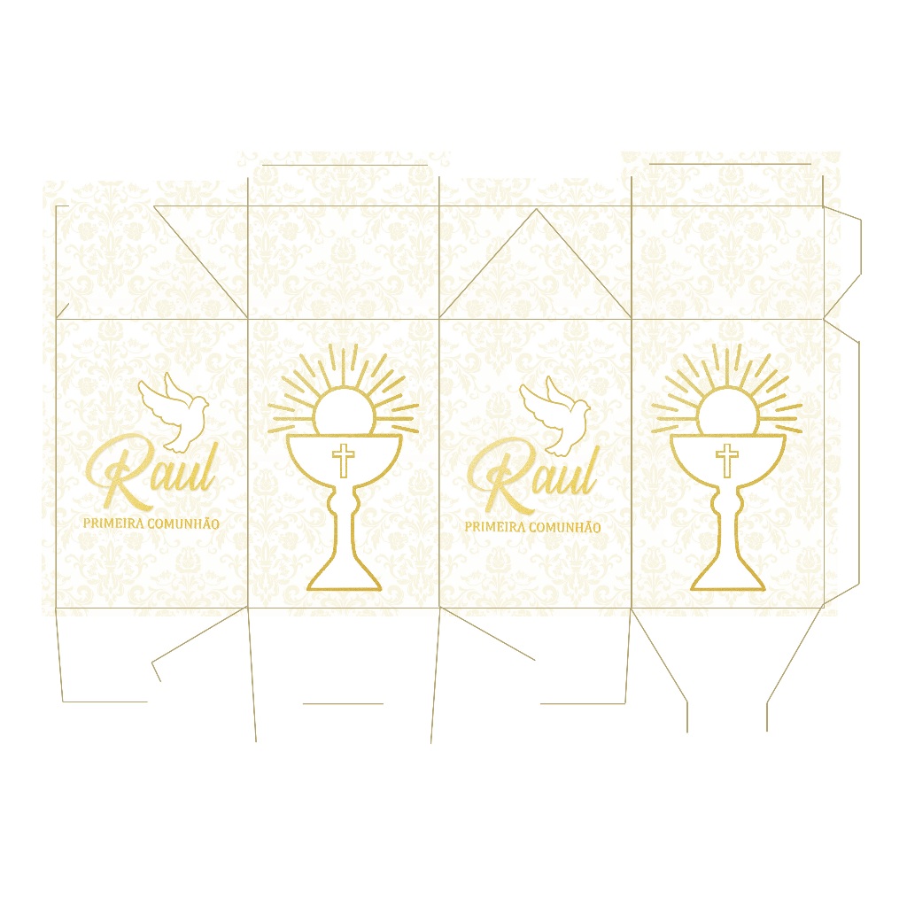 Kit Pegue Monte Personalizados Primeira Comunhão 20 a 60 Caixinhas Lembrancinhas Aniversário