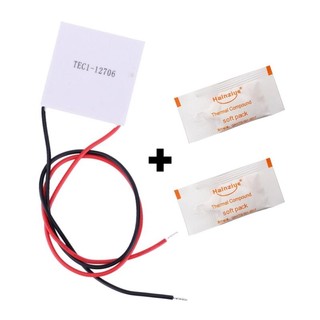 Pastilha Peltier 12V + 2 Pasta Térmica Kit Para Bebedouros e Purificadores TEC1 12706