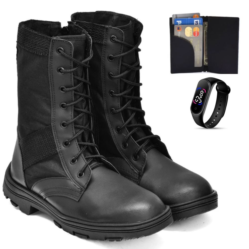 Bota Coturno Masculina Tatica Adventure de Couro Legitimo Com Solado Costurado Resistente + Carteira e Relogio em Oferta na Shopee
