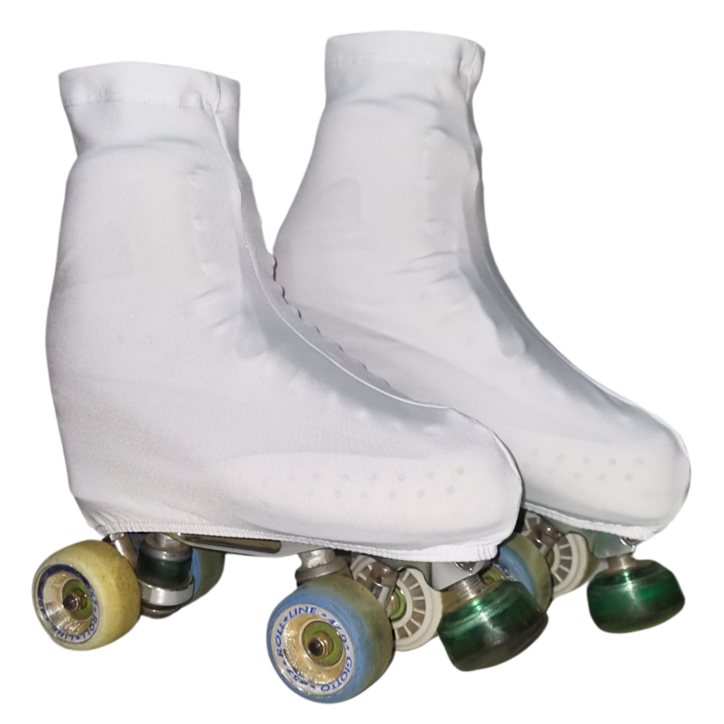 Polaina Cobre Botas para Patins marca Patina Fashion Branca