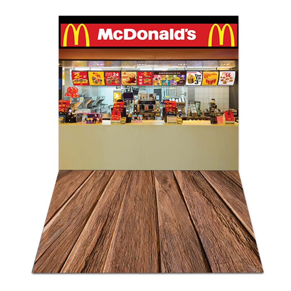 Fundo Fotográfico Mc Donald's Em Tecido PN-0595
