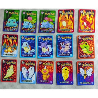 Coleção Completa Tazo Pokémon Supercard Retangular - Elma Chips em Oferta na Shopee