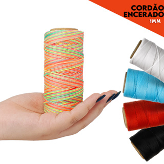 Cordão Encerado - 1 Mm Fio Cordone Diversas Cores - 100 Metros - Nybc em Oferta na Shopee