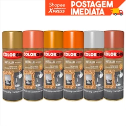 Tinta Spray Metallik Colorgin Efeito Metalizado Várias Cores