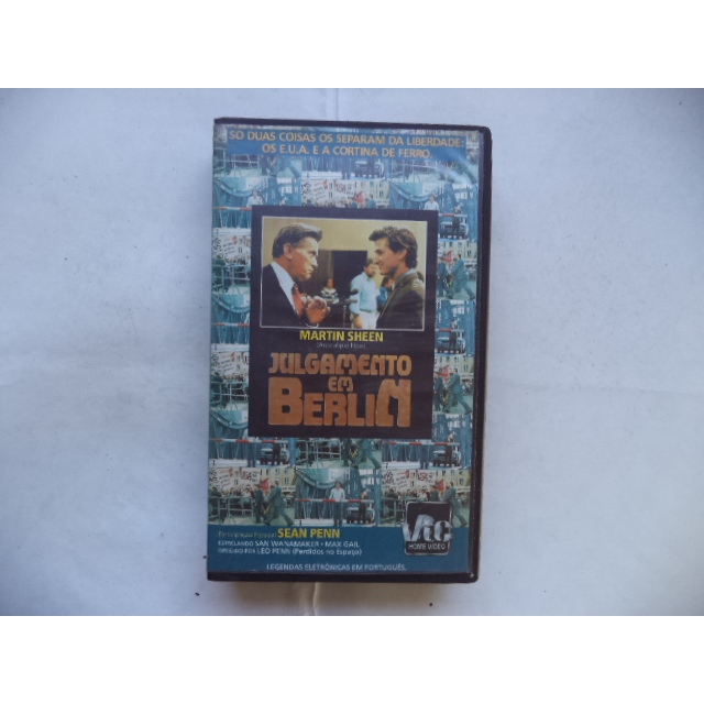 Fita Vhs Julgamento Em Berlin Original Legendado Martin Sheen Sean Penn aventura