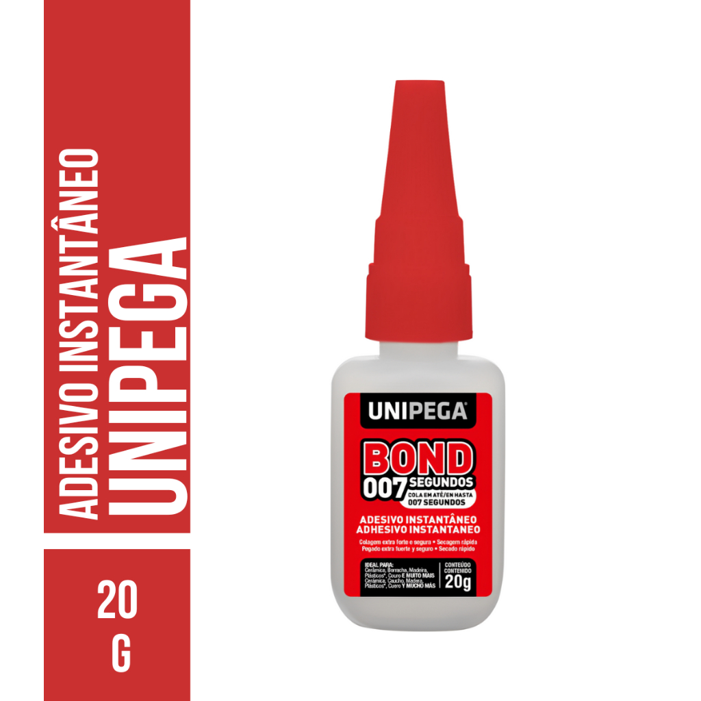 Cola Bond 007 Segundos Adesivo Instantâneo Unipega