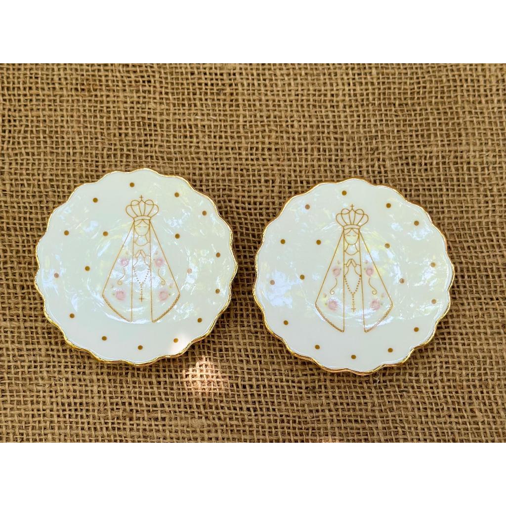 Joia do dia 9,5cm Personalizada Nossa Senhora Aparecida Presentes Especiais Lembrancinha Batizado