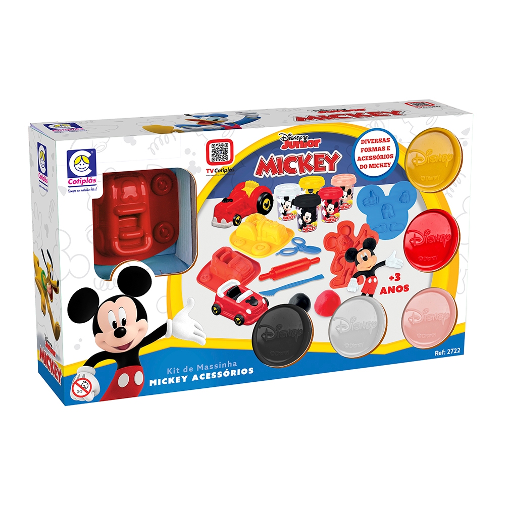 Brinquedo Massinha Mickey Kit Disney Carrinho em Oferta na Shopee