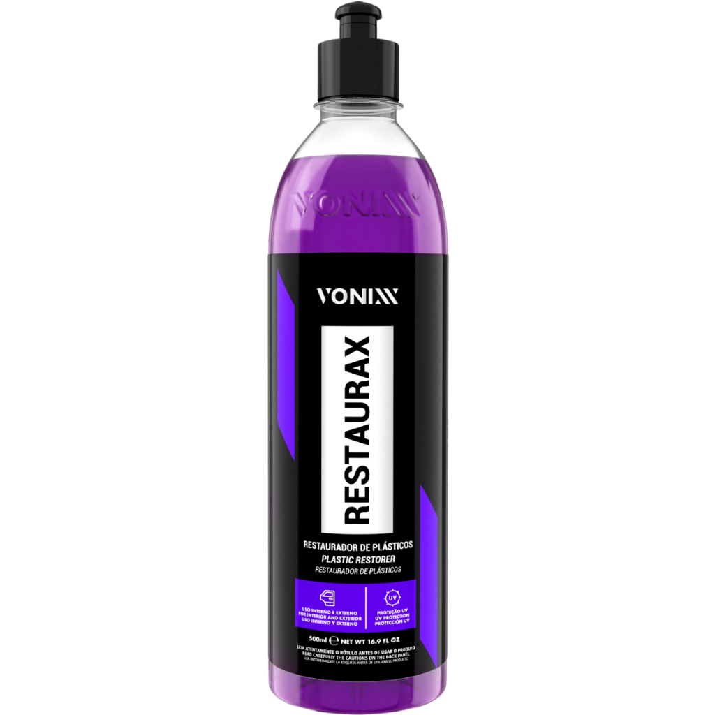 Restaurax Vonixx 500ml Revitalizador Restaurador Renovador de Plasticos Internos Externos Automotivo - Spare Parts and Accessories for Vehicles