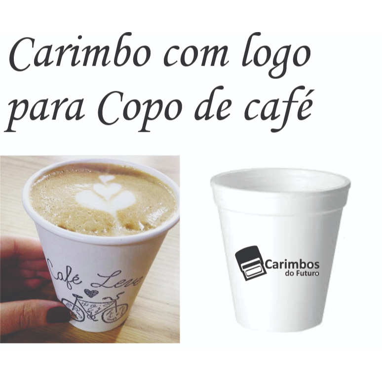 Carimbo para copo de isopor em Oferta na Shopee