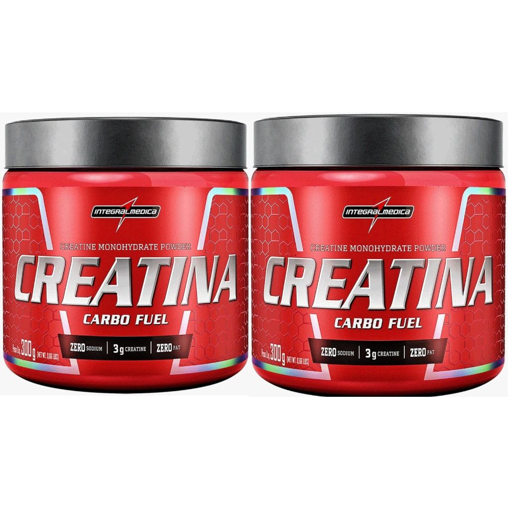 Kit 2x Creatina Carbo Fuel 300g(Cada) Integralmedica
