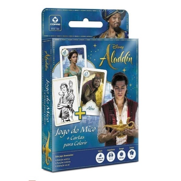 Jogo do Mico Aladdin + Cartas Para Colorir Copag