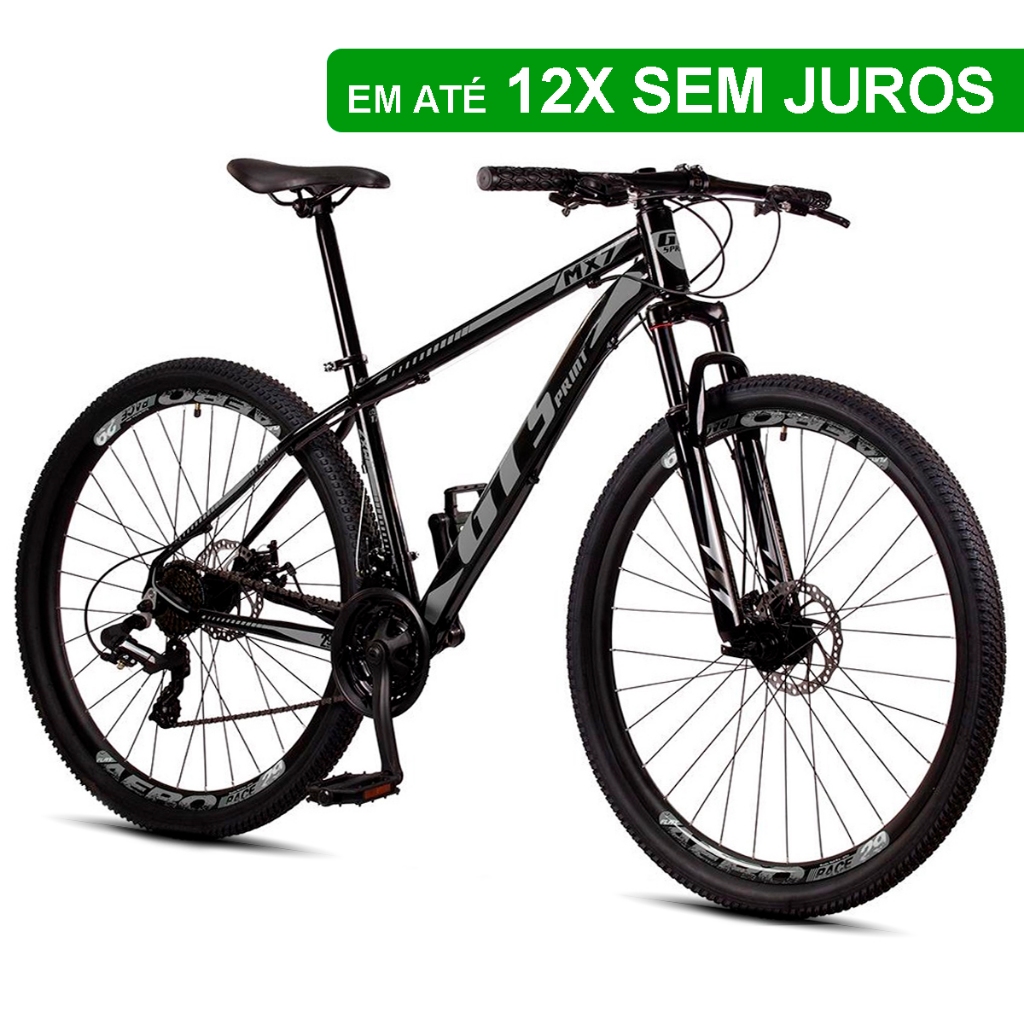 Bicicleta 29 GT Sprint MX7 24V index Freio Disco Alumínio MTB