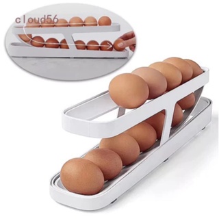 Porta Ovos De 2 Andares Dispenser Automático De Ovos Para Refrigerador Rolling Egg Holder