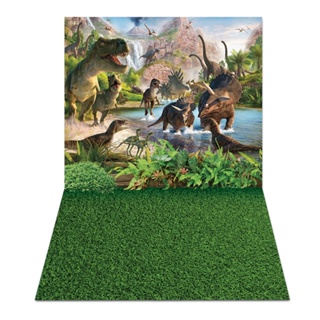 Fundo Fotográfico Dinossauros Floresta PN-0620 em Oferta na Shopee