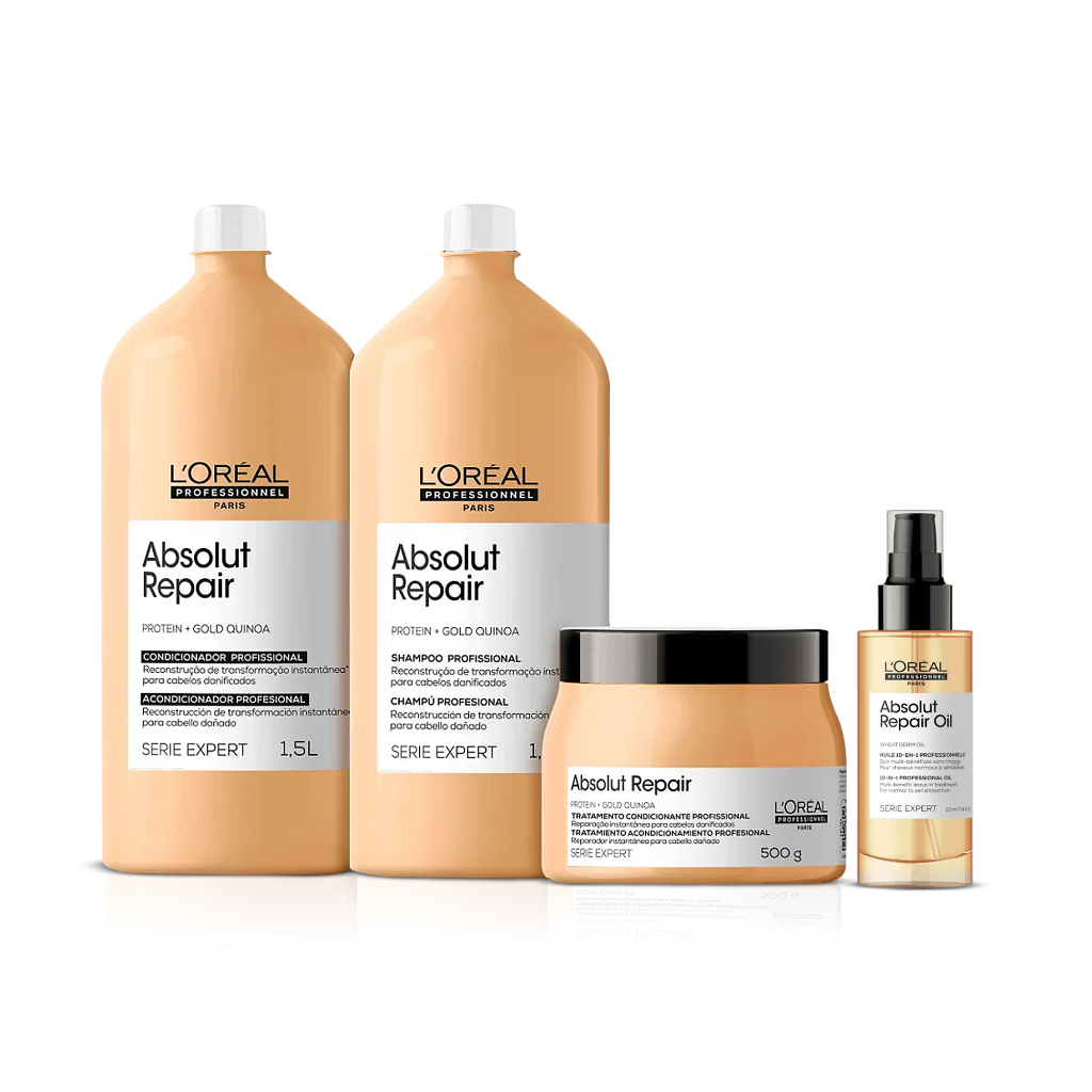 Kit L'Oréal Professionnel Absolut Repair Protein + Gold Quinoa - Loreal