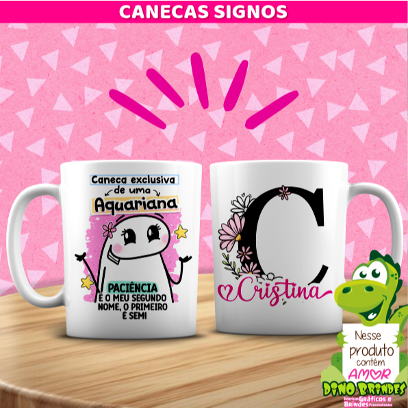 Imagem Caneca Flork Signos Aquário - Caneca Aquariana