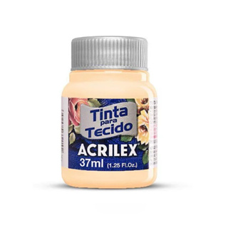 02 Unidades Tinta Para Tecido Fosca Amarelo Pele 37ml Acrilex 538 em Oferta na Shopee