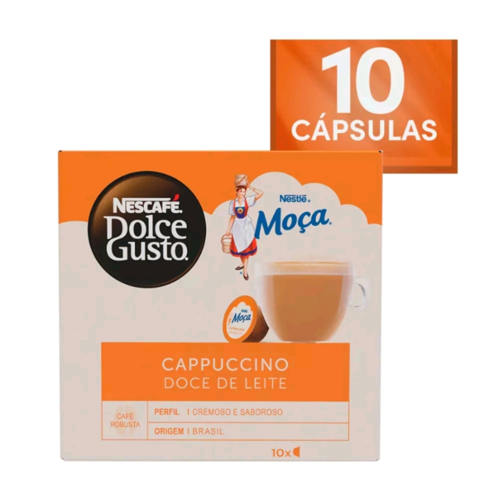 DOLCE GUSTO Cápsulas de Café Dolce Gusto Moça Doce de Leite Caixa 10 Unidades