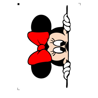 Adesivo Minnie espiando à prova d'água temos apronta entrega chega rapidinho em Oferta na Shopee