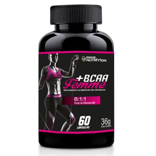 Suplemento Bcaa Femme 600mg Mais Nutrition - 60 Caps em Oferta na Shopee