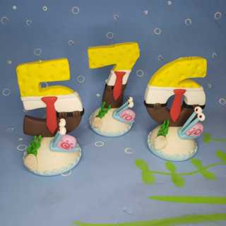 Vela Em Biscuit Bob Esponja em Oferta na Shopee