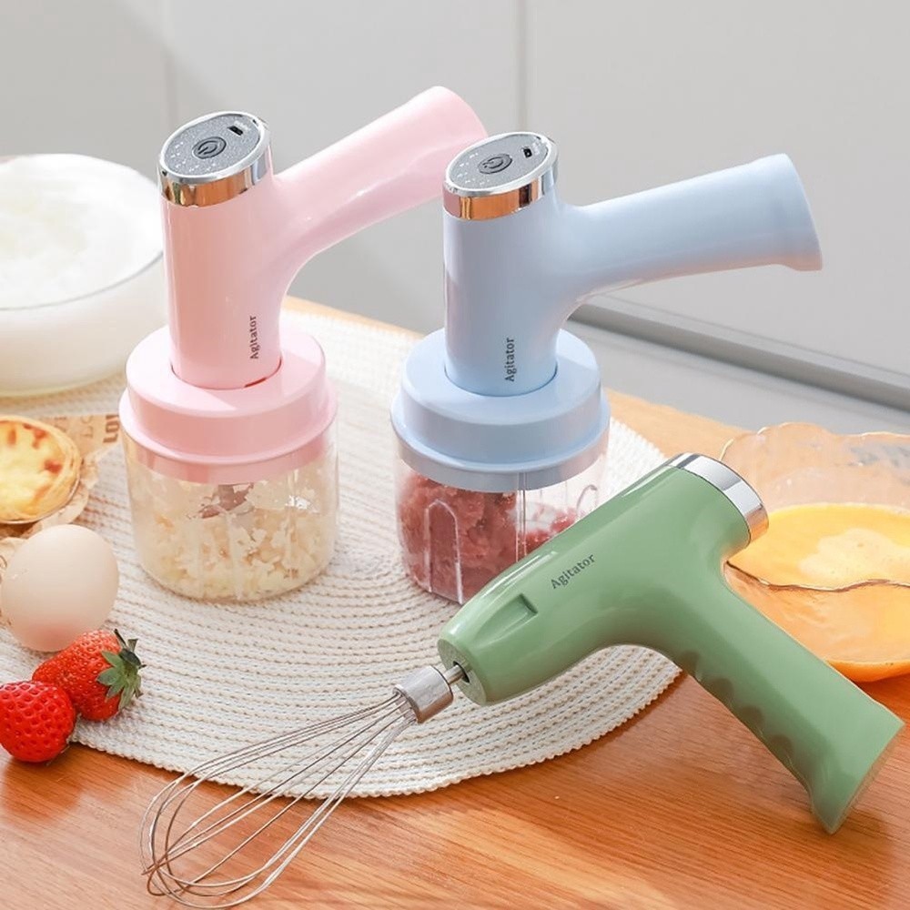 Mini Processador de Alimentos Batedeira Multi-Função Sem Fio Elétrico Recarregável Triturador Usb