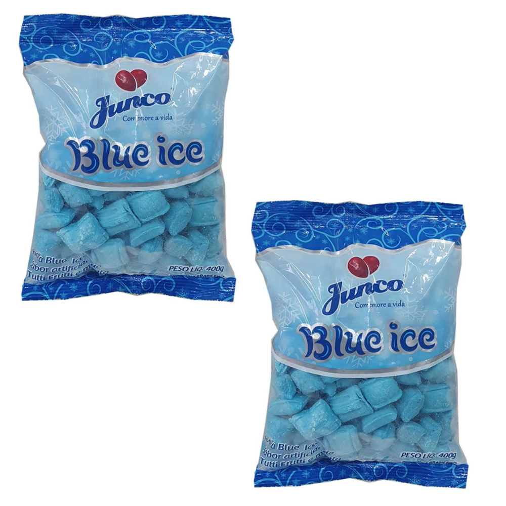 Kit 2 Bala De Coco Blue Ice Azul 400g -Junco Para Festa Aniversario em Oferta na Shopee