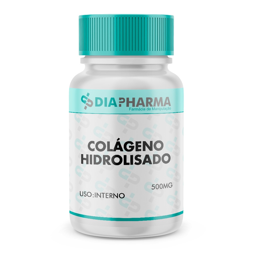 Colágeno Hidrolisado 500mg - 60 Caps em Oferta na Shopee