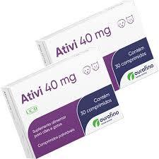 2 x Ativi 40mg 30cps Suplemento UC2 Cães e Gatos - Ourofino Pet