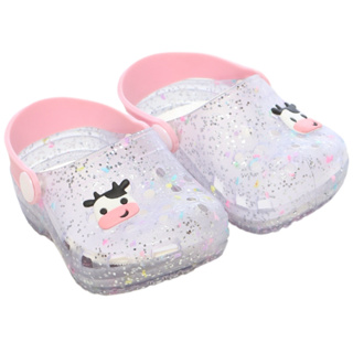Babuche vaquinha cristal glitter infantil menina alta qualidade juju shoes em Oferta na Shopee
