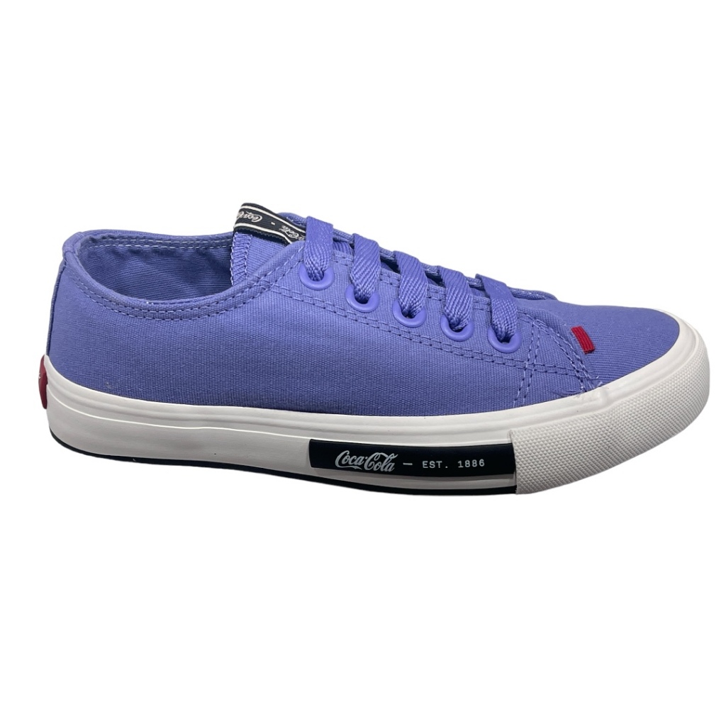 Tênis Feminino Cano Curto Coca Cola Daytona Lona Cc1947