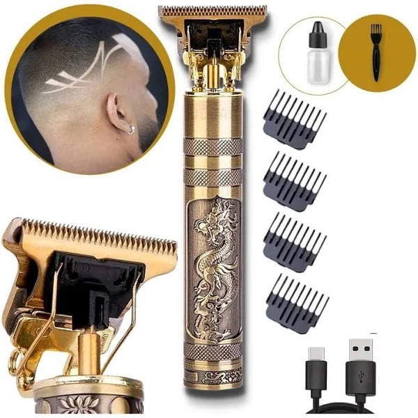 Máquina De Cortar Cabelo Fazer Barba Acabamento /Dragão