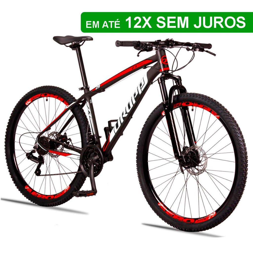 Bicicleta Dropp Z3 Aro 29 Câmbios Shimano 21 Marchas Freio a Disco Mecânico com Suspensão