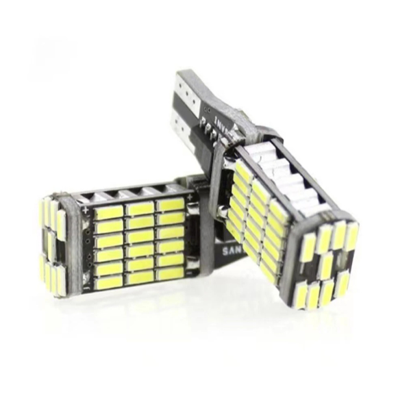 Kit 2 Lâmpadas LED T15 W16W 45SMD Branca fria Pingão em Oferta na Shopee