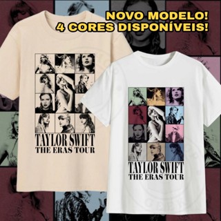 Camiseta The Eras Tour Nova Versão Taylor Swift 100% Poliéster em Oferta na Shopee
