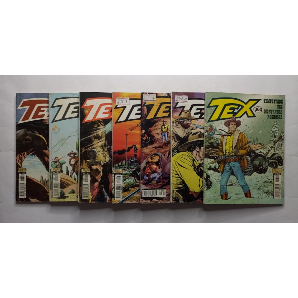 Lote Tex 360 361 362 363 367 368 369 Editora Mythos 1999 Excelentes
