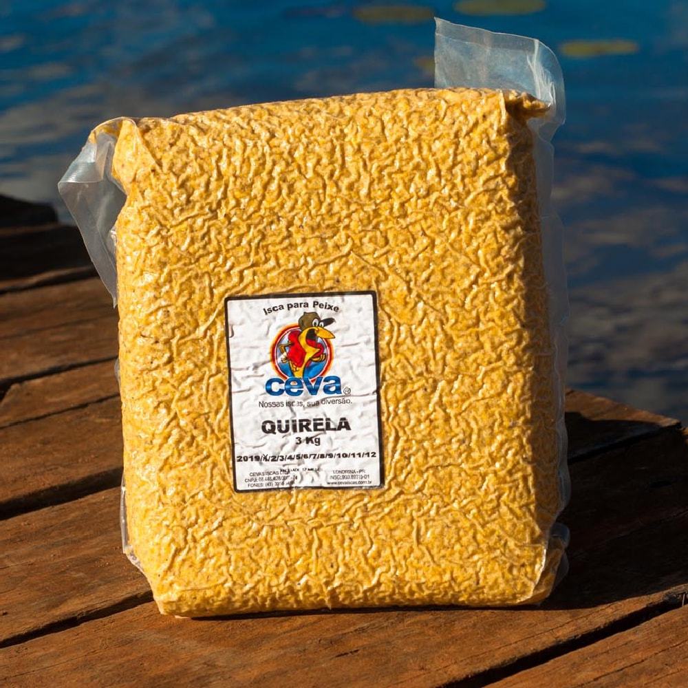 QUIRERA PARA CEVA 3 KILOS COZIDO EMBALADO A VÁCUO PARA PESCA CONTÉM AROMATIZANTES PRÓPRIO PARA ATRAIS OS PEIXES (O MELHOR DO MERCADO)