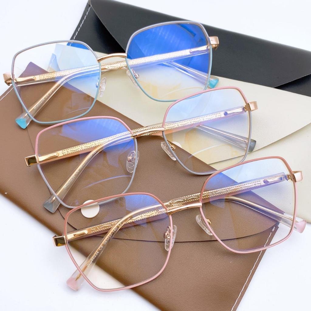 ÓCULOS ARMAÇAO FEMININA ARO COMPRETO DETALHADO NAS PERNAS METAL em Oferta na Shopee
