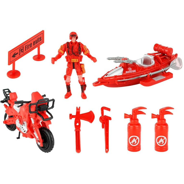Brinquedo de Combate Mega City com Acessórios de Resgate - Bbr Toys