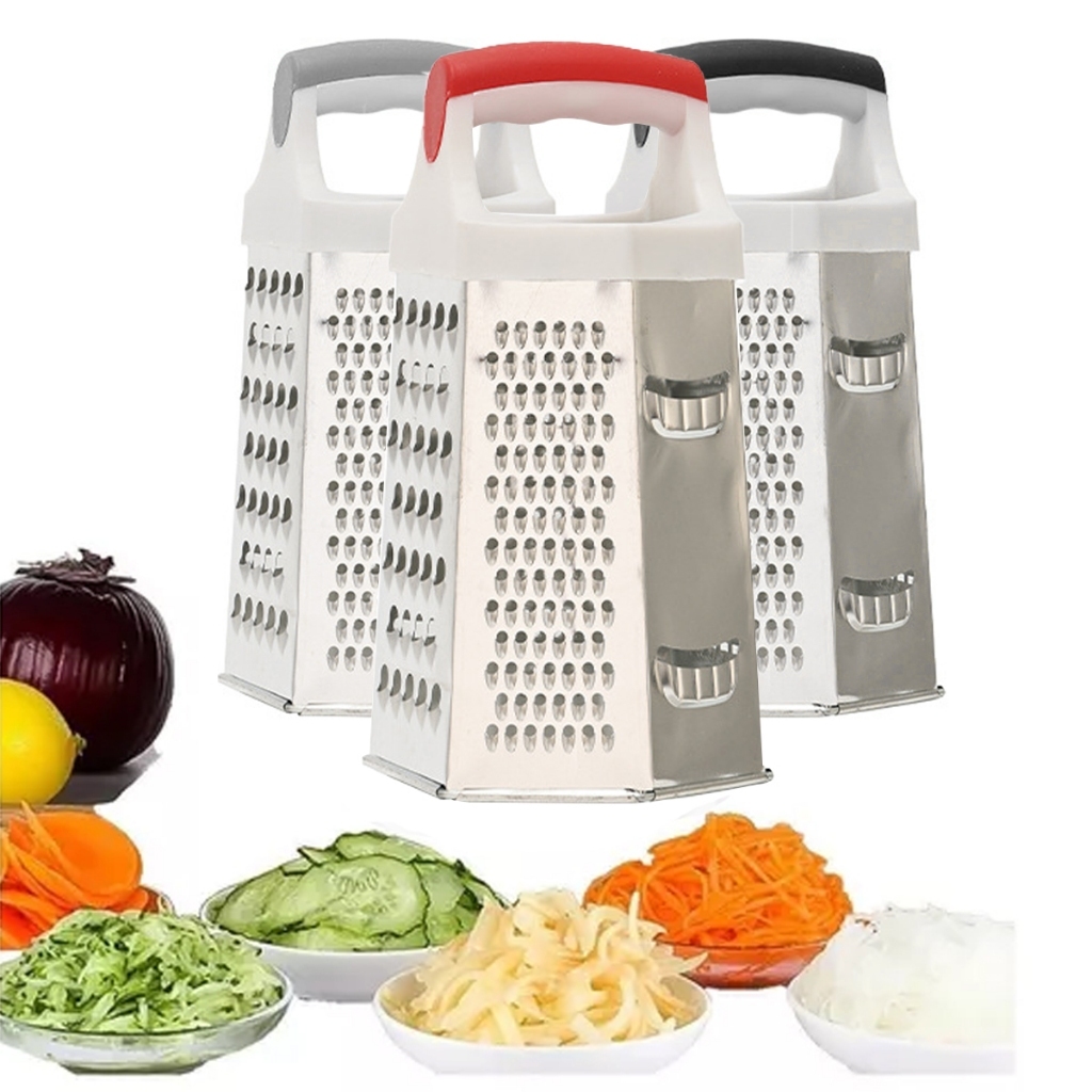 Raladores De Alimento Inox Cozinha Restaurante Descascador Boleador Ralador C/ Recipiente