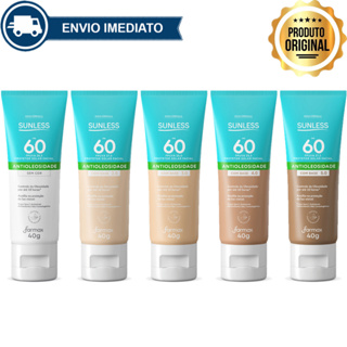 Protetor Solar Facial Antioleosidade com Base FPS 60 Efeito Matte Sunless 40g Envio Imediato em Oferta na Shopee