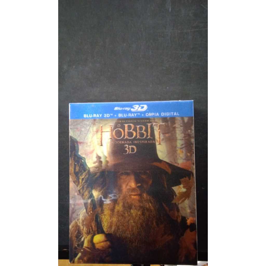 BOX BLU-RAY O HOBBIT - UMA JORNADA INESPERADA - CAPA EM 3D