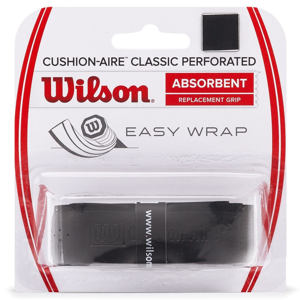 Cushion Grip Wilson Aire Classic Perforated Absorbent Para Raquetes de Tênis, Squash, Padél - Unidad