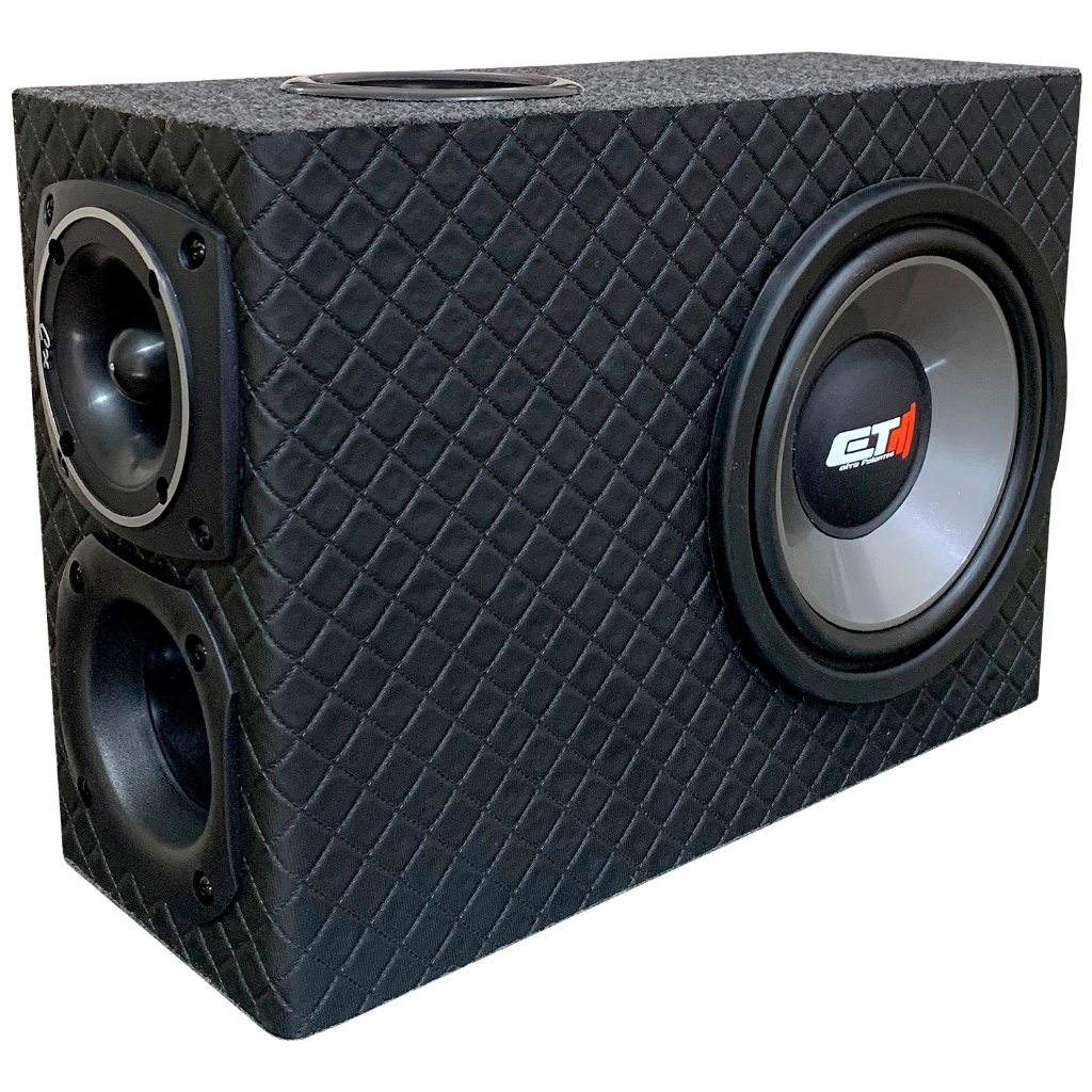 Caixa Som Automotivo Trio Pequena Subwoofer Super Slim Grave Carro Corneta Tuiter Medio Agudo - Porta Mala em Oferta na Shopee